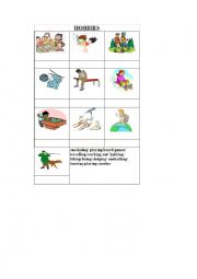 English Worksheet: HOBBIES