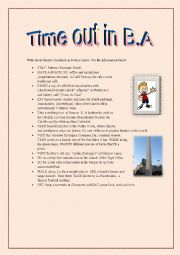 English Worksheet: Time out in B.A, Argentina