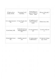 English Worksheet: First and Second Conditional Bingo