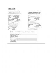 English Worksheet: Verb 