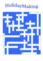 Holiday Making Crossword Puzzle ESL worksheet by aeg hotmail ru