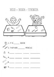 English Worksheet: his her their