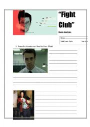 English Worksheet: Fight Club - Movie Worksheet
