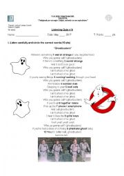 English Worksheet: Listening Quiz Ghostbusters