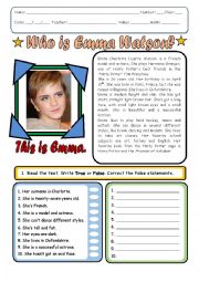 Emma Watsons Biography