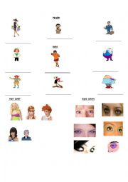 English Worksheet: Physical Appearance 