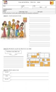 English Worksheet: description and direction review