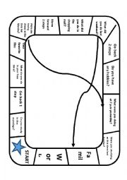Board Game to practice past continuous and past simple_speaking activity