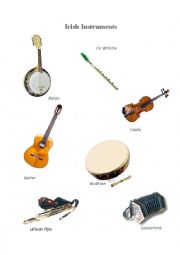 English Worksheet: Irish Instruments