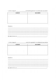 English Worksheet: Countable and uncountable nouns