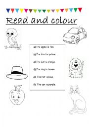 Read and color