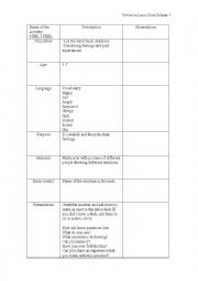 English Worksheet: Emotions Activities