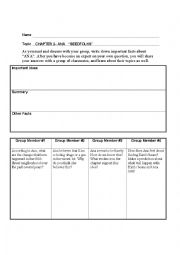 English Worksheet: Seedfolks Literature