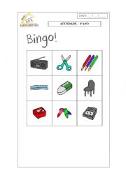 English Worksheet: Bingo 1 ano