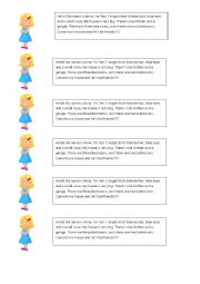 English Worksheet: Reading for kids content grammar structures have got/there is there are