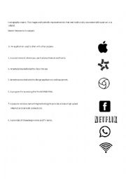 English Worksheet: ICT ICONS