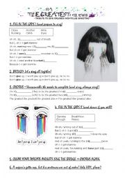 English Worksheet: Sia - The Greatest