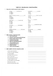 English Worksheet: English Test - Elementary level