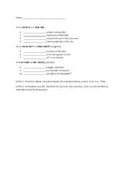 English Worksheet: There is, there are