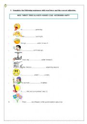 English Worksheet: Describing in the past 