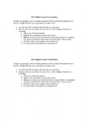 English Worksheet: Bill of Rights Google Presentation