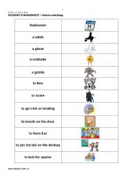 English Worksheet: Halloween