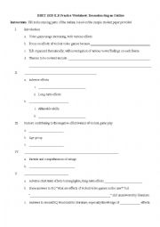 How to write an ILR outline worksheet