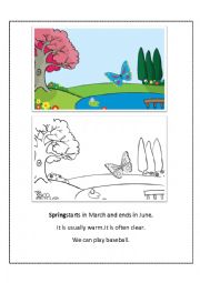 English Worksheet: seasons