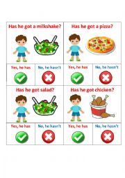 English Worksheet: food