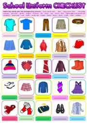 School Uniform Checklist + KEY