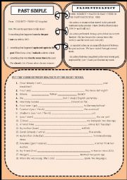 English Worksheet: PRESENT PERFECT OR SIMPLE PAST