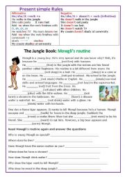 The book of the  jungle: Mowglis routine