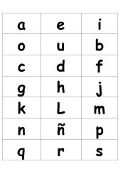 English Worksheet: abecedario