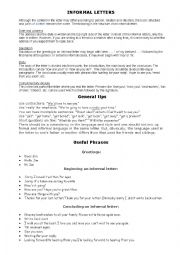 English Worksheet: letter