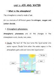 English Worksheet: Air anda water