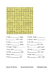 English Worksheet: Puzzle - Irregular verbs Past Simple