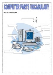 Computer parts worksheets