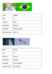 English Worksheet: COUNTRIES AND NATIONALITIES
