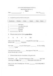 Secondary 1 exam paper