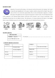 English Worksheet: reading with comparatives