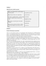 English Worksheet: Environment