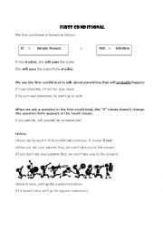 English Worksheet: Conditionals Sentences Type 1, 2 and 3