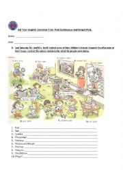 English Worksheet: Test: Simple Past and PAST CONTINUOUS