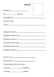 English Worksheet: Characteristics