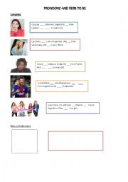 English Worksheet: Famous people