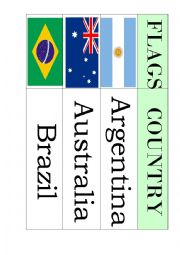 English Worksheet: Poster of some countries and nationalities around the world 