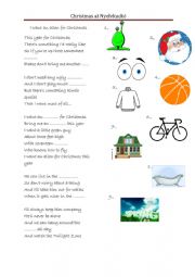 English Worksheet: An Alien For Christmas