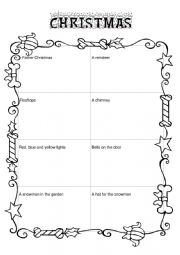 English Worksheet: CHRISTMAS SONG VOCABULARY - ROOFTOPS 2