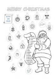 English Worksheet: Merry Christmas