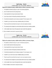 English Worksheet: modal verbs - rephrasing 1